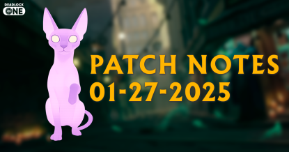 Deadlock Patch Notes for January 01-27-2025 Deadlock Patch Notes for January 01-27-2025
